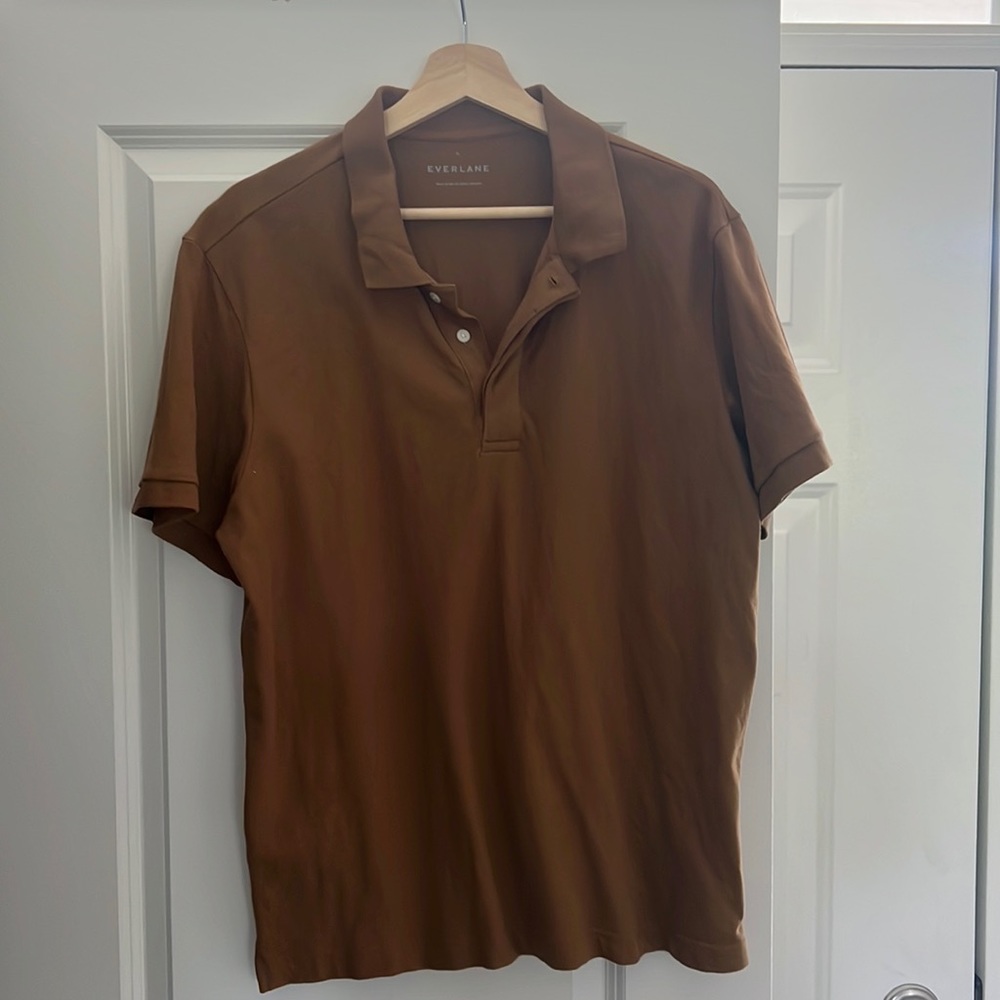 Brown Everlane Polo